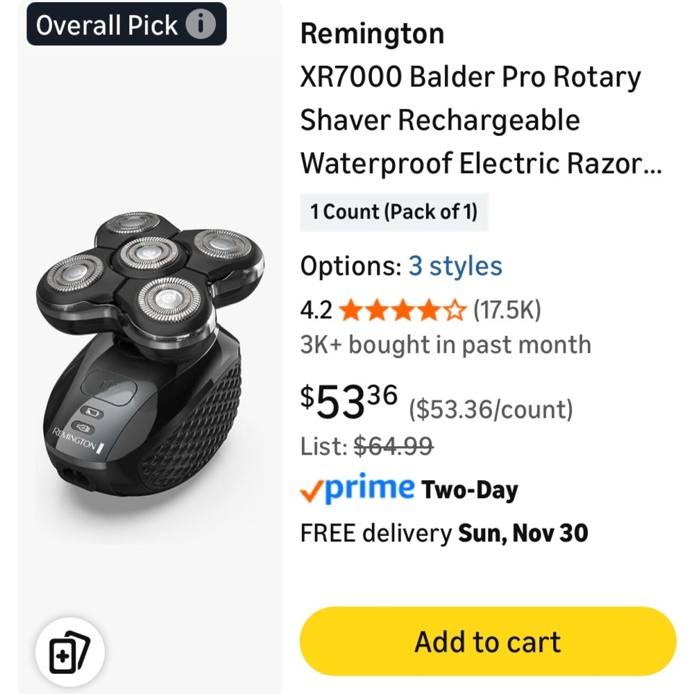 Remington Balder Pro Shavers (2) with Black and Red Accents - Picture 2 of 2